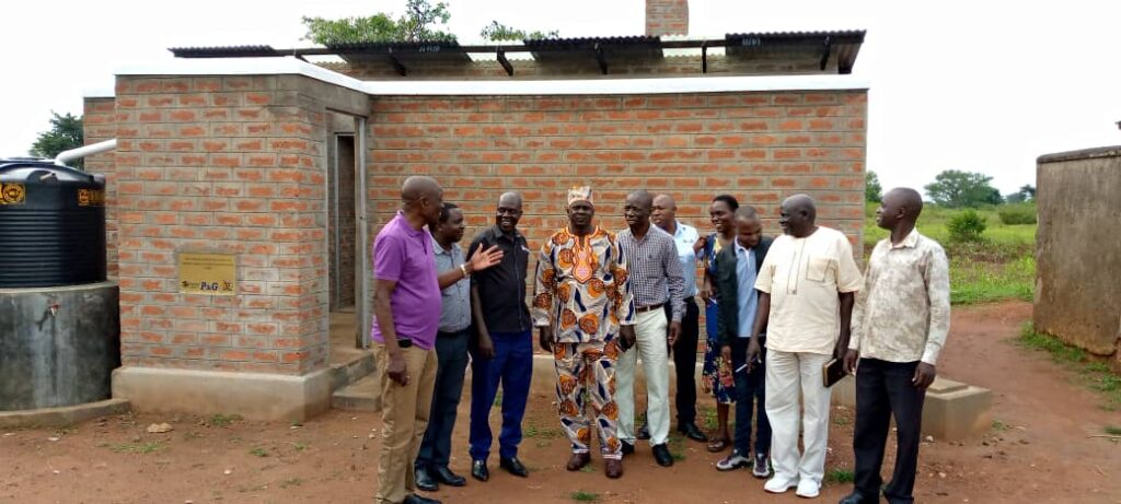 Sanitation facility handover